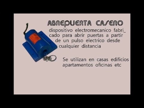 Abrepuertas electrico con mando a distancia
