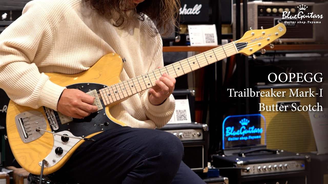 Blue Guitars - OOPEGG / Supreme Collection Trailbreaker Mark-I Ash Body - Butter Scotch