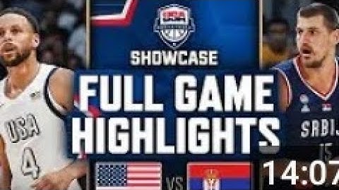 USA vs SERBIA USAB SHOWCASE FULL GAME HIGHLIGHTS uly 17 2024🏀⚾🥎