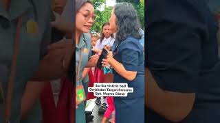 Antusias masyarakat maumere menyambut kedatangan wapres gibran