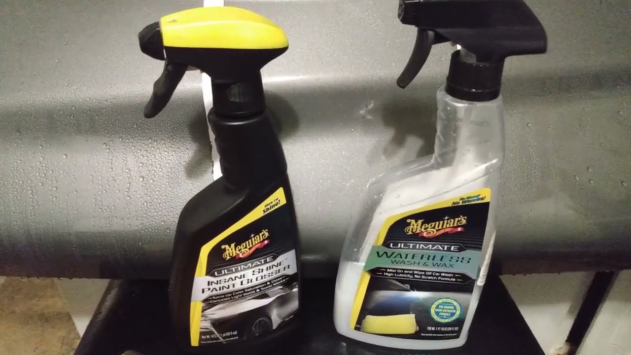 Rain X vs. Meguiars waterless car wash 