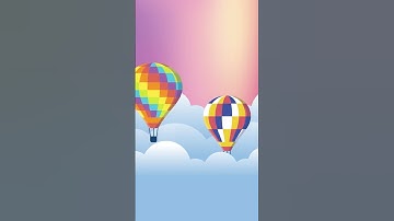 Float Away with Hot Air Balloons 🎈🎵 #HotAirBalloons #NurseryRhymes  #MiniTV #Shorts