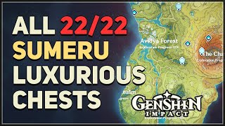 All 22 Sumeru Luxurious Chests Locations Genshin Impact