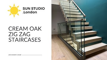 SHOWCASE: Cream Oak Zig Zag Staircases | SUN STUDIO .London