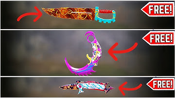 New ways to get assault knife& karembit & folding knife for free in codm s5!!(Fast&easy)😱