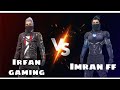 Imran ff vs irfan gaming 1vs1           android k20 vs iphone 8plus  garena free fire