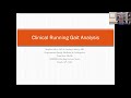 Clinical running gait analysis  national fellow online lecture series