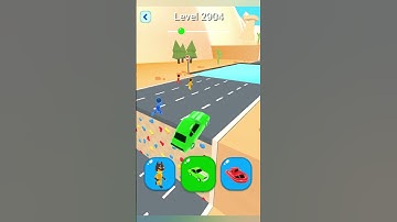 Shape-Shifting 2 GAMEPLAY Level No -2904  Walkthrough - New Update Car Racing #Shorts #ShapeShifting