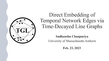 Direct Embedding of Temporal Network Edges via Time-Decayed Line Graphs