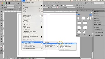 How to add automatic page numbering in Adobe InDesign CC