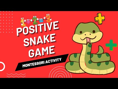 Positive Snake Game | Montessori Activity | Addition