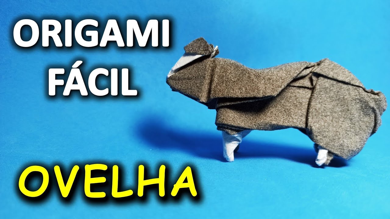 ORIGAMI - COMO FAZER UMA OVELHA - Passo A Passo Simples, Fácil e Descomplicado