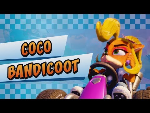 Crash Team Racing Nitro-Fueled (PS4/XO/NS) - Coco Bandicoot Character Showcase (Promo Video Clip)