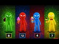 Stickman party - Tournament Mode 1234 Player random / Gameplay minigames