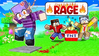 Friend RAGED in Minecraft!