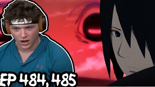 A NEW DOJUTSU EYE? || SASUKE SHINDEN BEGINS! || Naruto Shippuden REACTION: Episode 484, 485