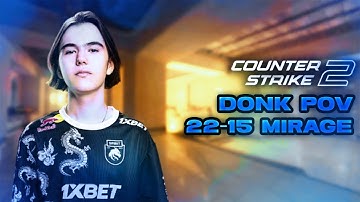 donk Mirage (22-15) CS2 POV vs Faceit | Faceit Ranked