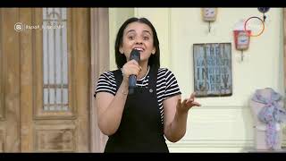السفيرة عزيزة - حور تامر تبدع في غناء كلام عينه بصوتها الرائع