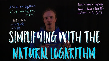 Simplifying using the natural logarithm