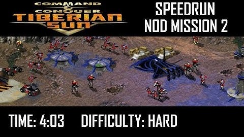 SPEEDRUN: C&C Tiberian Sun Nod Mission 2 (Hard). NO GLITCH.