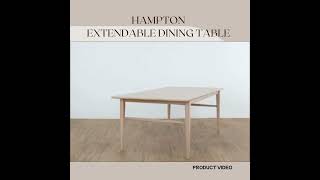 EXTENDABLE DINING TABLE