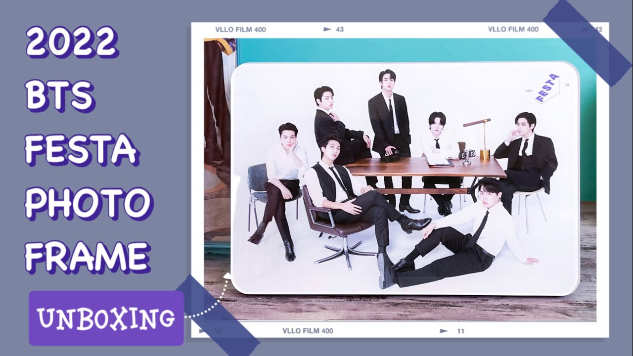 BTS 2020 FESTA フォトフレーム  ムードライト 新品未使用 BTS / UNBOXING 】 2022 FESTA Photo Frame フォトフレームが