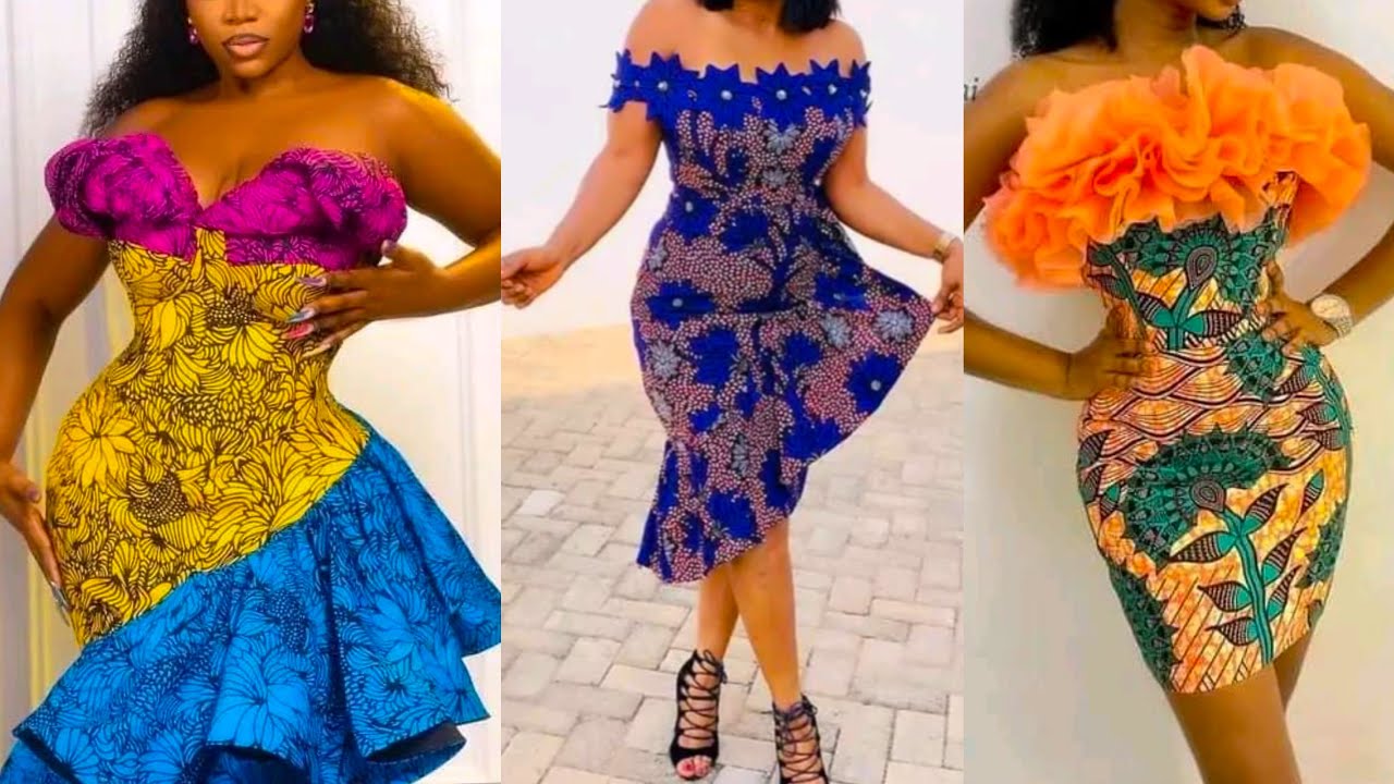 71 Beautiful Simple Ankara Gown Styles For 2024 | ThriveNaija | Ankara  short gown styles, Short african dresses, Simple ankara gown styles