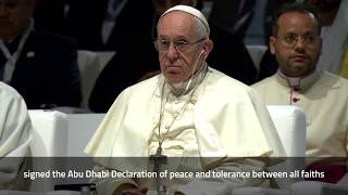 Pope Francis and The Grand Imam of Al-Azaar’s visit to Sheikh Zayed Grand Mosque