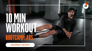 10 MINUTE CORE + ABS WORKOUT - With Weights.