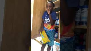 Boy Gets Caught Stealing Oreo Cookies.