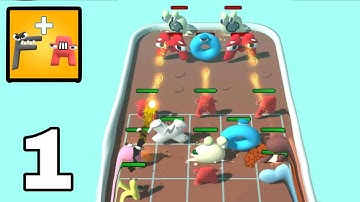 Merge Alphabet: Lord Run All Levels Gameplay || Level 1-9 || Part 1 || {Android} By WeMaster