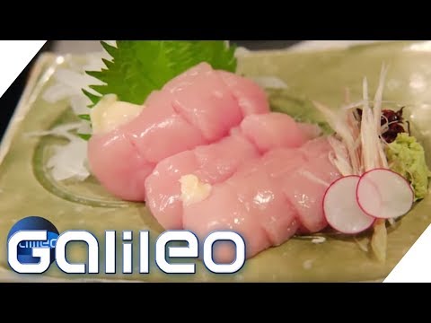 Rohes Hühnchen als Sushi - Warum Japan auf diesen Trend abfährt | Galileo | ProSieben