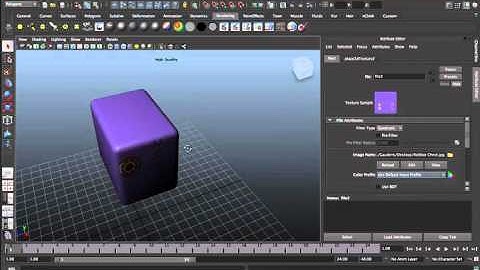 Maya Tutorials: 57-Texture Mapping Polygonal Surfaces.