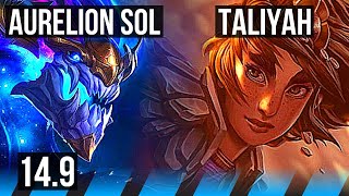 AURELION SOL vs TALIYAH (MID) | 8/2/15, Rank 7 Aurelion Sol | BR Challenger | 14.9