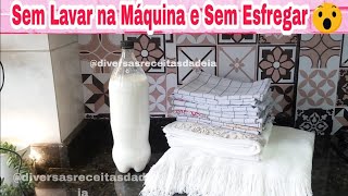 Como Limpar Pano de Prato e Roupa Branca Sem Lavar na Máquina e Sem Esfregar