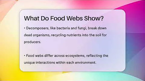 What Do Food Webs Show? - Ecosystem Essentials