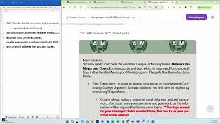 2025 Navigating to the ACCS Canvas Portal Video