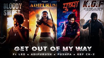 KGF 2 X PUSHPA 2 X LEO X ADIPURUSH MOVIES EDIT || Attitude Status 😎
