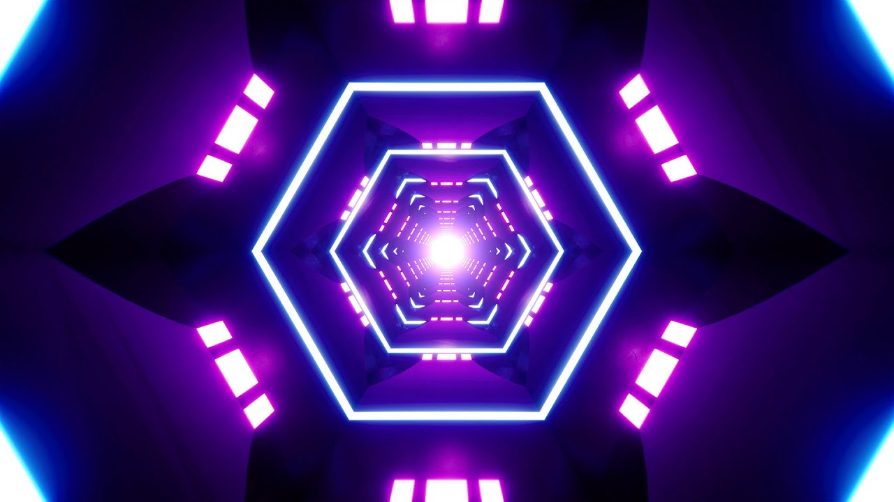 VJ Loop 4K Flashing Neon Lights Tunnel YouTube