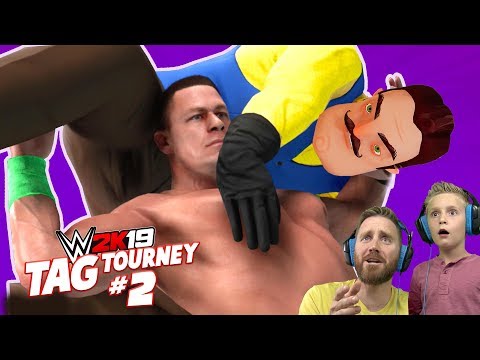 John Cena and Daniel Bryan vs Hello Neighbor and Baldi | Tag Tourney #2 | KIDCITY GAMING