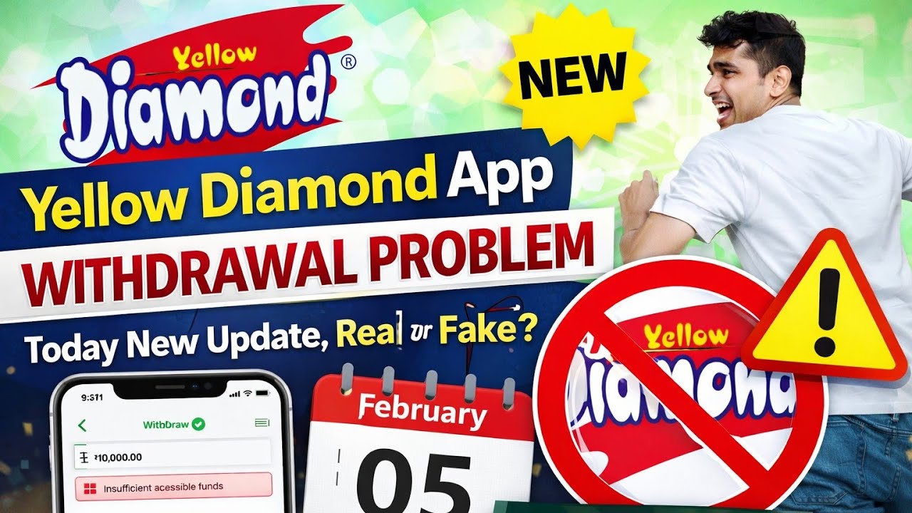 Yellow diamond App Withdrawal Problem|Yellow diamond App real or fake|Yellow diamond app new Update