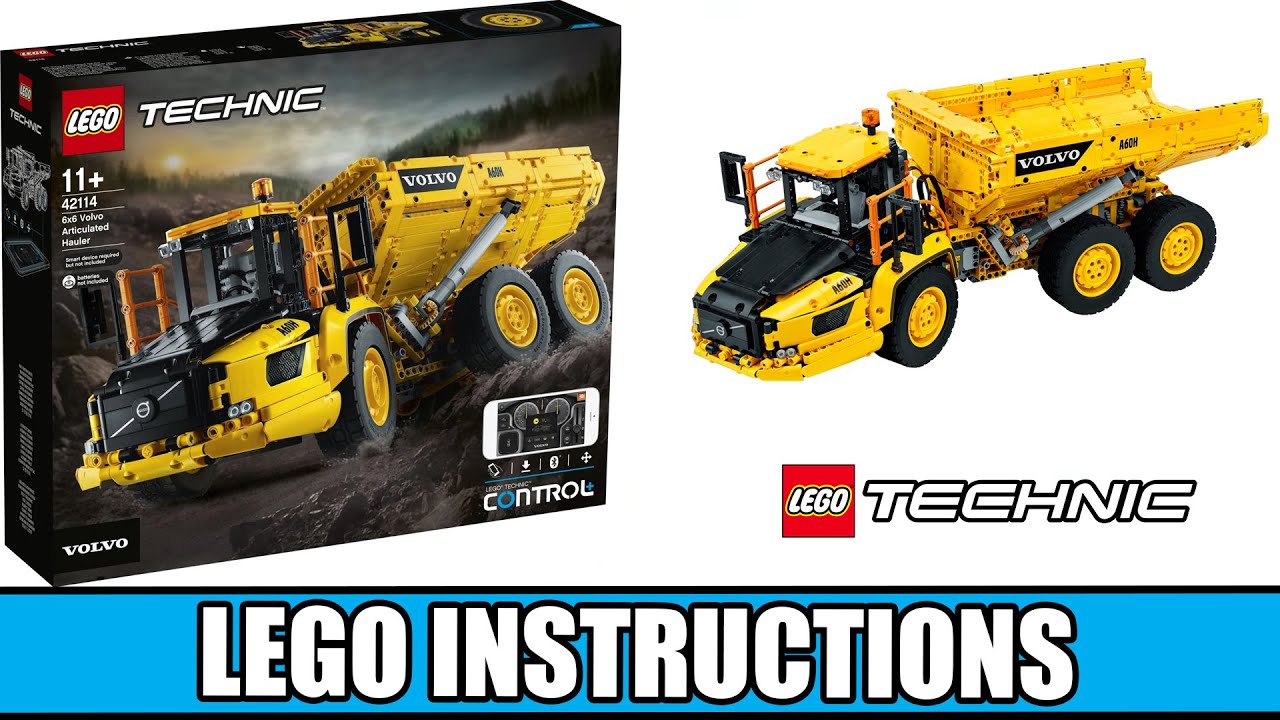 LEGO Instructions: How to Build 6x6 Volvo Articulated Hauler - 42114 (LEGO  TECHNIC) - YouTube