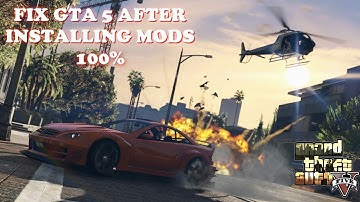 GTA 5 CRASHES AFTER INSTALLING MODS // FIX 100%