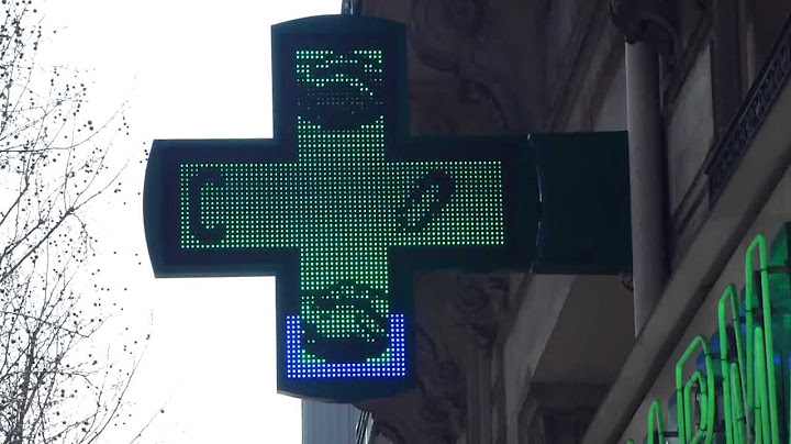 Croix de pharmacie a led