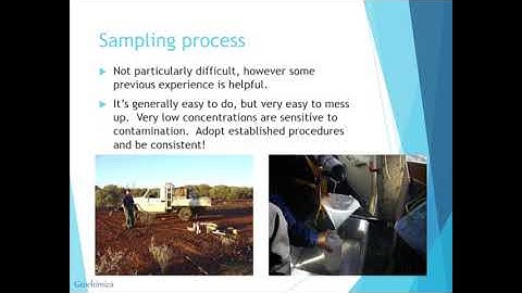 Practical Application of Hydrogeochemistry in Exploration - Mark Pirlo, Geochimica