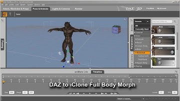 DAZ to iClone Full Body Morph