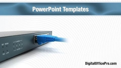 Internet Router PowerPoint Template Backgrounds - DigitalOfficePro #01175W