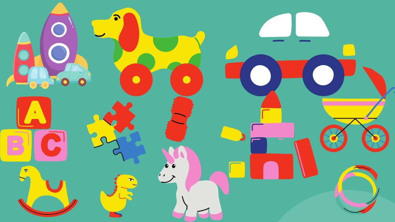 Toys in English for kids Best Learning video for kids YouTube