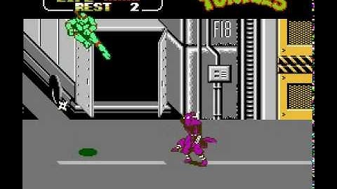 Teenage Mutant Ninja Turtles 2, Scene 3-2 (NES)