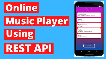Online Music Player Using REST API - Firebase Android Studio #5